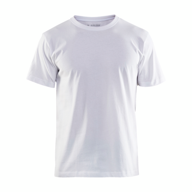 T-SHIRT BLÅKLÄDER 3602 VIT M, MULTIPACK