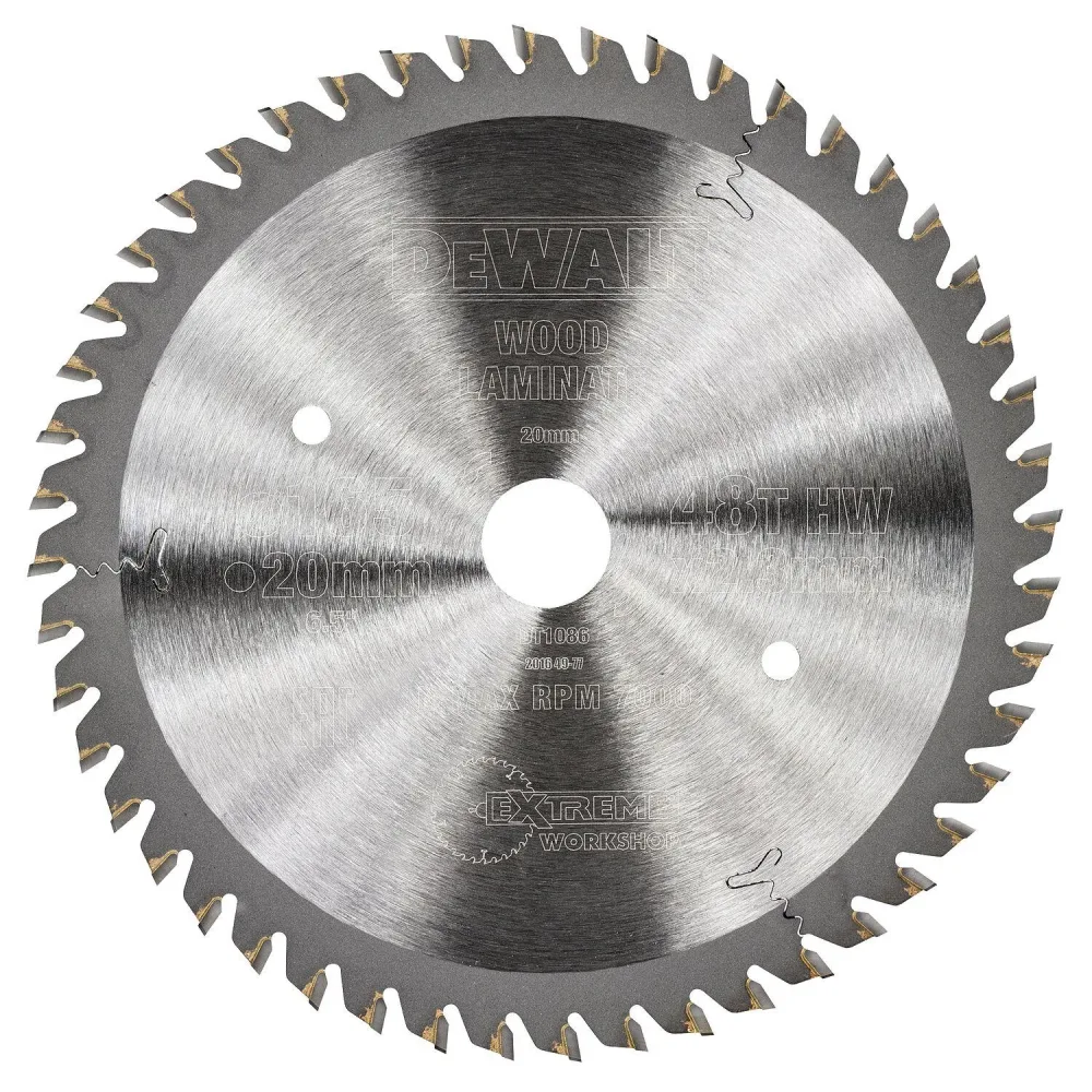 Dewalt DT1086-QZ Sågklinga 165 mm, 48T