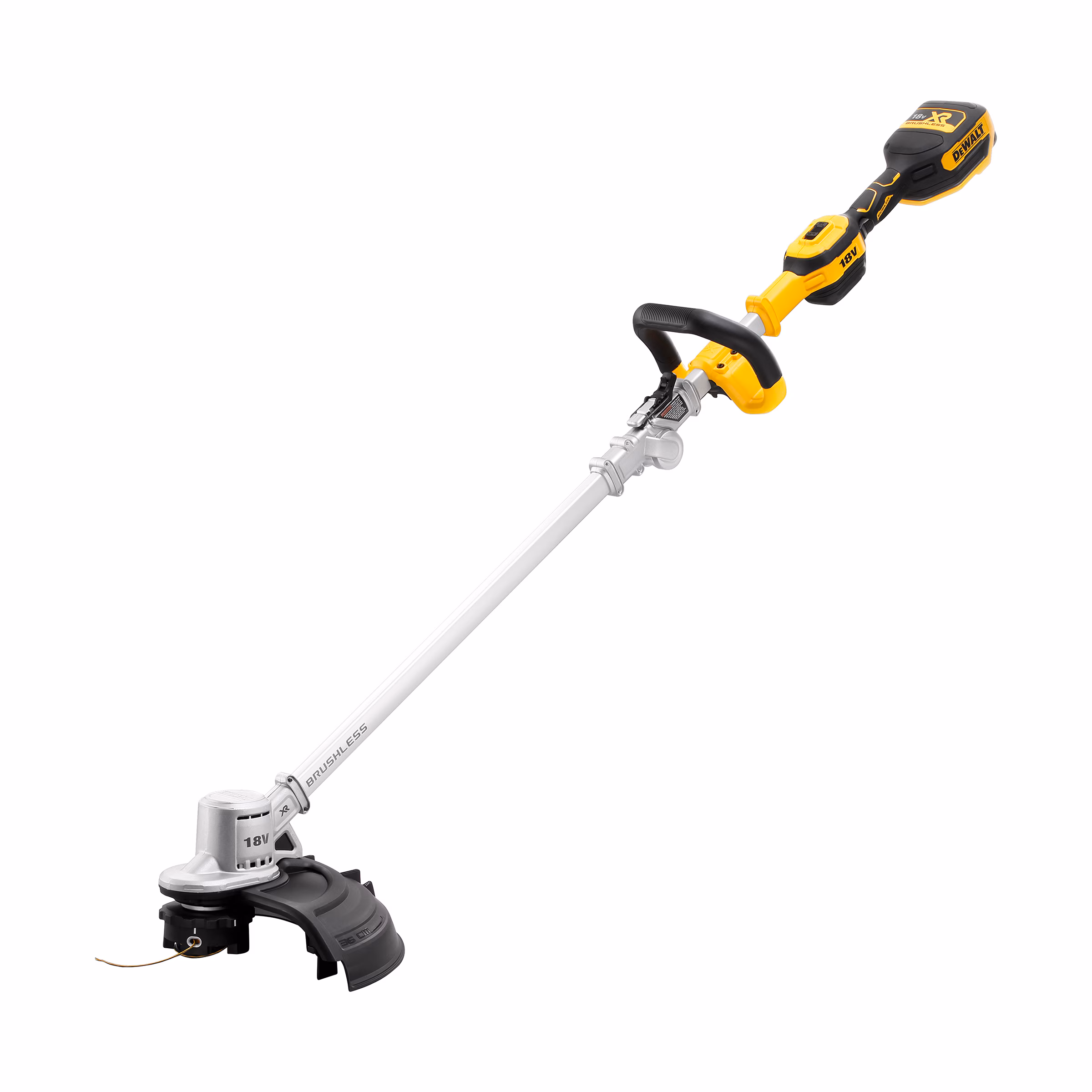 Kjøp Dewalt Gresstrimmer DCMST561P1 18V XR, 36 cm sverd, 1 stk 5,0Ah-batteri.