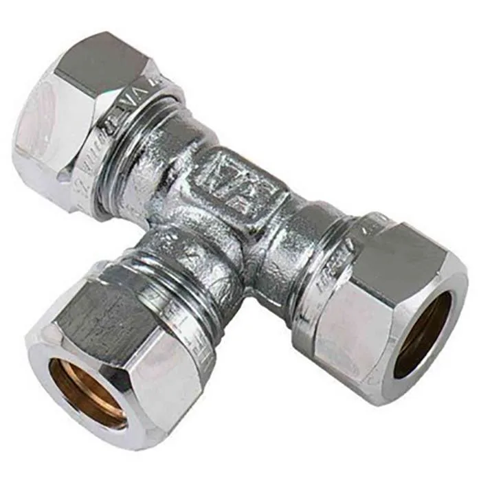 Vatette FG037115320 T-koppling 90°, förkromad, förminskad 22 x 15 x 15 mm - Bild 2