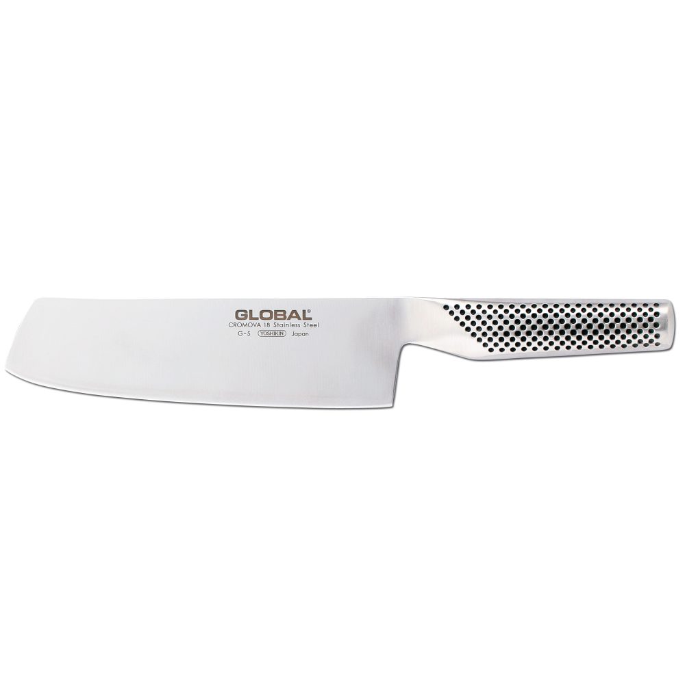 Global G-5 grönsakskniv bred 18 cm, Rostfritt stål