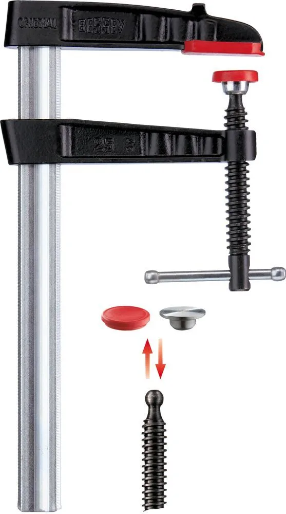 Bessey TG20K Skruvtving T-handtag Spännvidd 200 mm och djup 100 mm - Bild 2