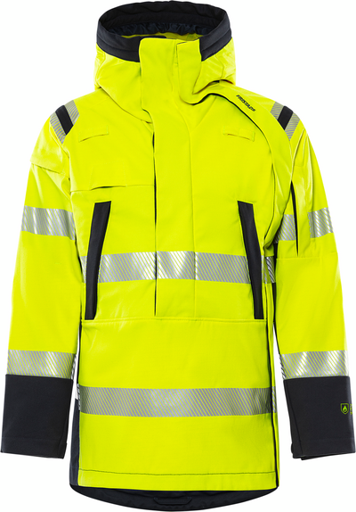 ANORAK 4019 FSS FLAM VARSEL VARSELGUL/MARINBLÅ STL 2XL