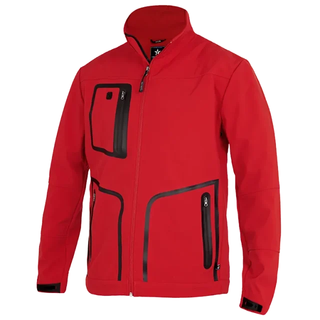 Texstar FJ30 Softshelljacka röd XXL