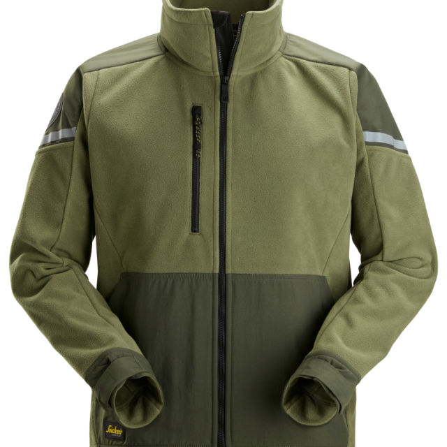 FLEECEJACKA SNICKERS WORKWEAR WINDBLOCKER, KHAKIGRÖN/GRÖN STL XS