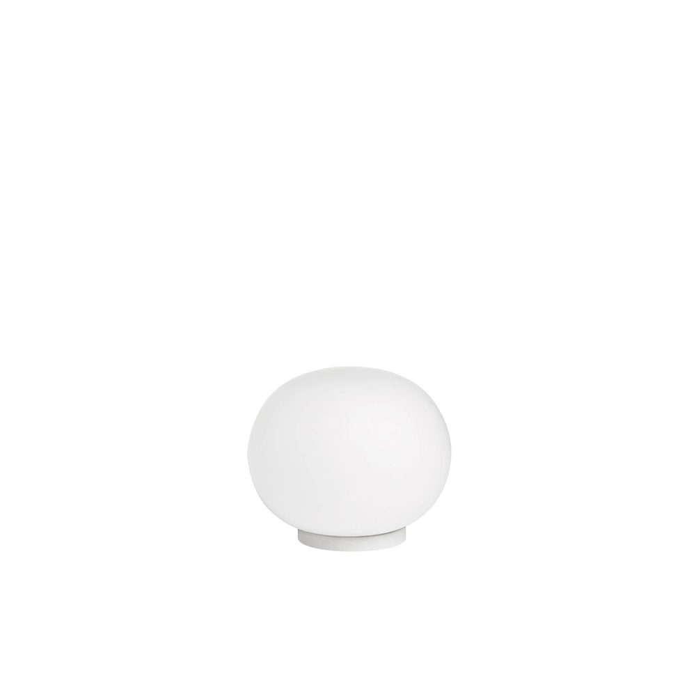 Glo-Ball Mini T bordslampa, Vitt opalglas