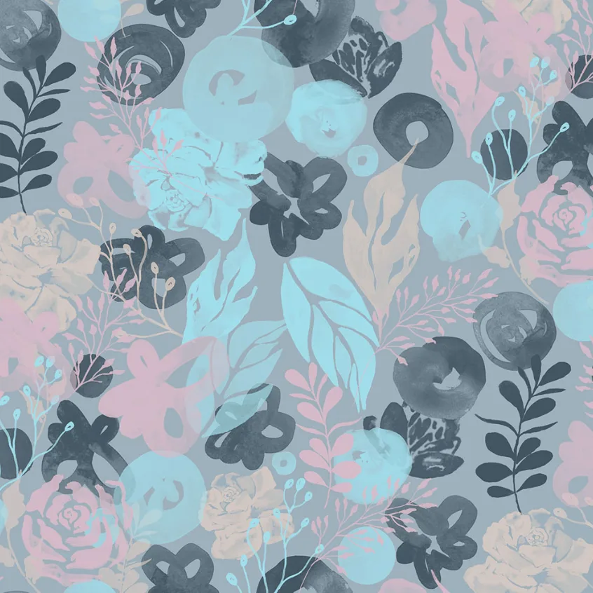 Fiona Walldesign No Limits 640922 Tapet Flower Power Multi