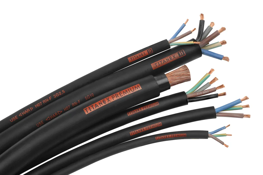 Nexans TITANEX Gummikabel 5G6 mm² ledararea 500 m, trumma