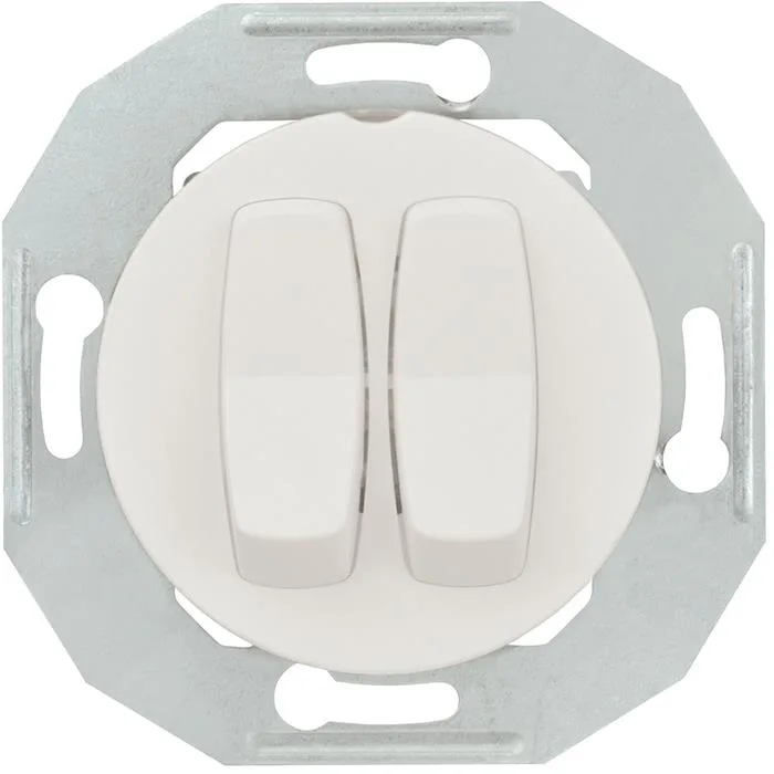 Schneider Electric Renova WDE011026 Vippströmställare utan ram, vit 2 vippor (kopplingstyp: dubbeltrapp) - Bild 2