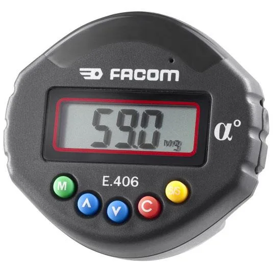 Facom E.406 Vinkelmätaradapter 1/2", 1-360°, elektronisk