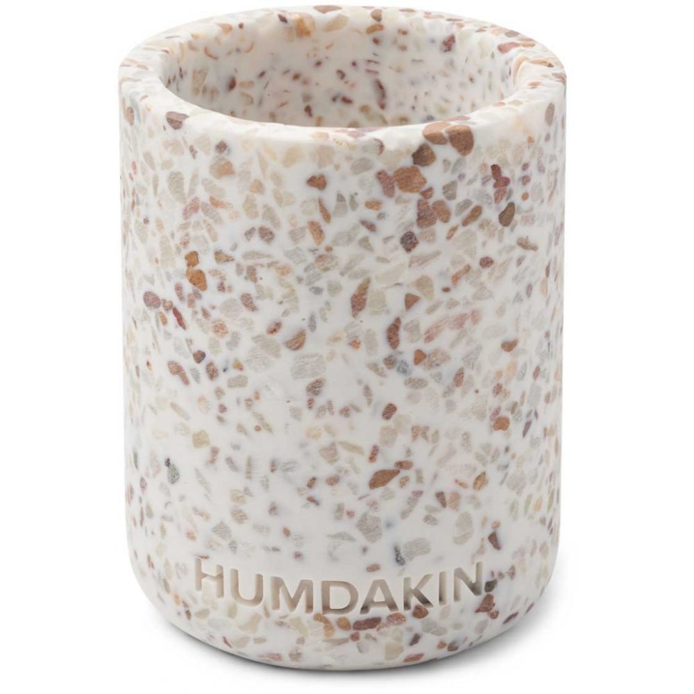 Humdakin Terrazzo tandborstmugg 10 cm, White-brown
