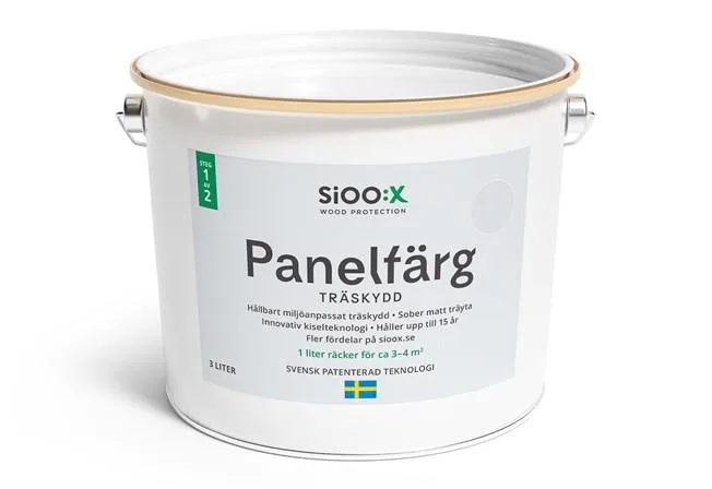 SiOO:X 1610110-SE Panelfärg träskydd, steg 1 Cloud Grey