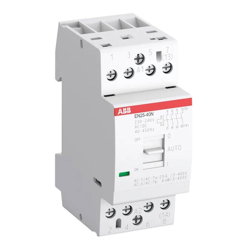 Installation Kontaktor 25A 220-400V IP20 ABB