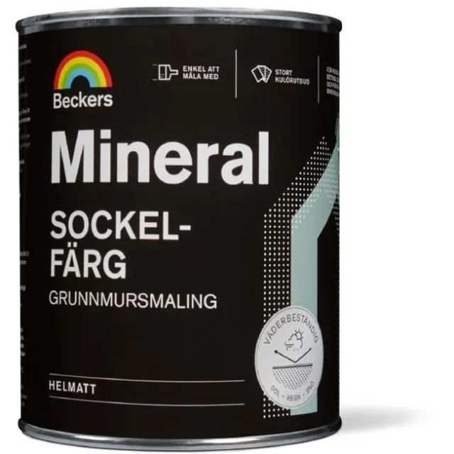 Beckers Mineral Sockelfärg helmatt Svart