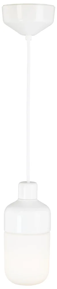 Ifö OHM PENDANT 100/215 Pendelarmatur 100 x 215 mm, E27 Vit klarglas