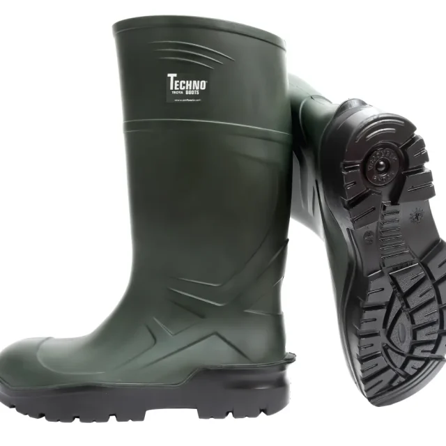 Techno Boots S5 Skyddsstövel grön, PU 39