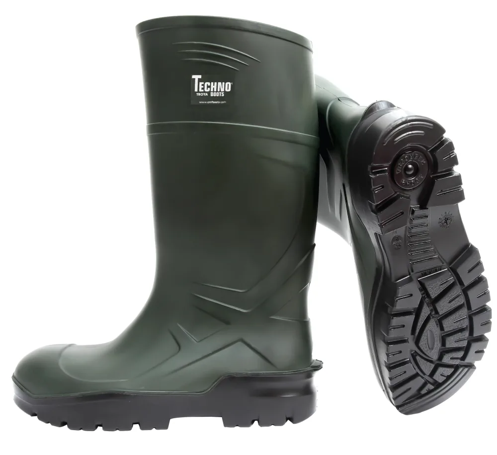 Techno Boots S5 Skyddsstövel grön, PU 39