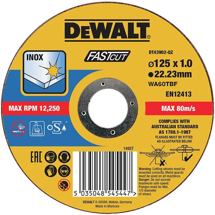 Dewalt DT43905 Kapskiva thin cutting 115 x 1,6 mm - Bild 2