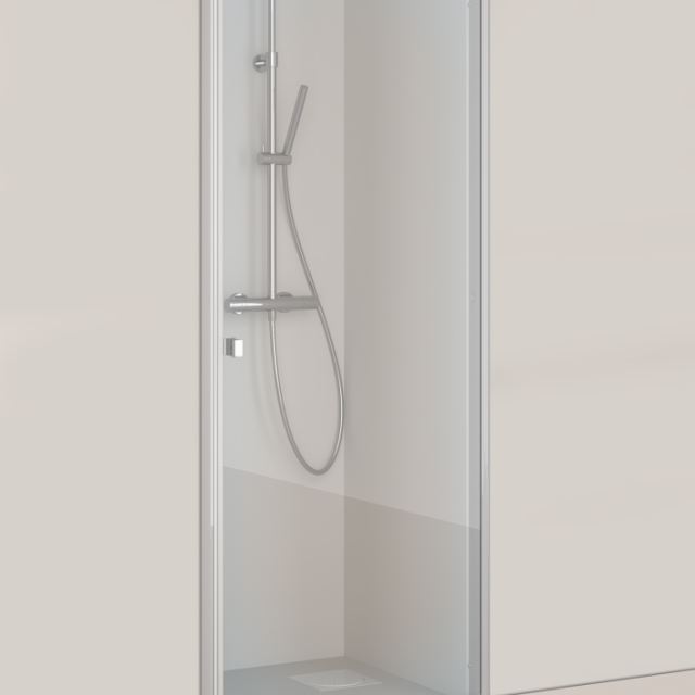 DUSCHDÖRR HAFA IGLOO PRO 95 NISCH 930-970MM KLARGLAS ALUMINIUM