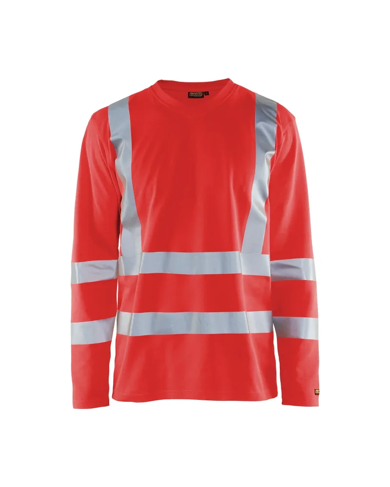 Blåkläder 3381-1070 Långärmad T-shirt varsel klass 3 S