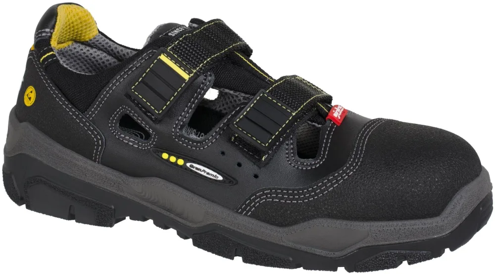 Jalas 1510 Antislip Skyddssko S1, svart, bred 37
