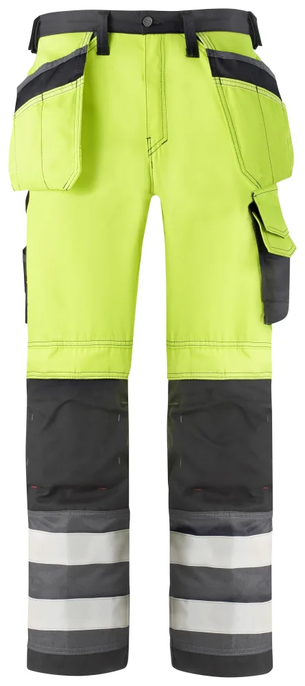 Snickers Workwear 3233 Arbetsbyxa varsel, orange/svart Varsel, Orange/Svart