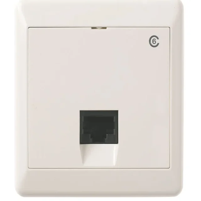 Elko UTP C6 Modularuttag utanpåliggande, vit 1 x 8 K6