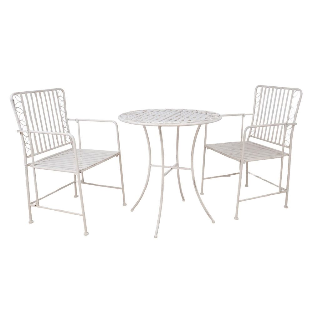Balkongset Jasmine bord och 2 stolar metall