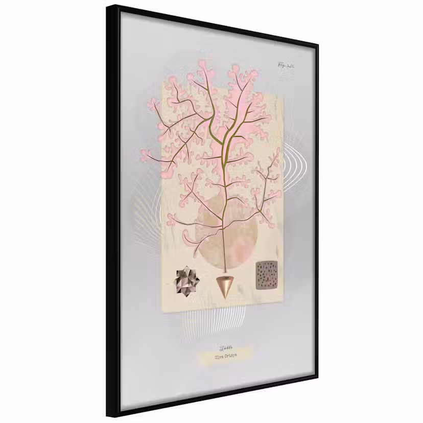 Poster Artgeist Affisch Mysterious Tree Svart ram, 30x45 cm
