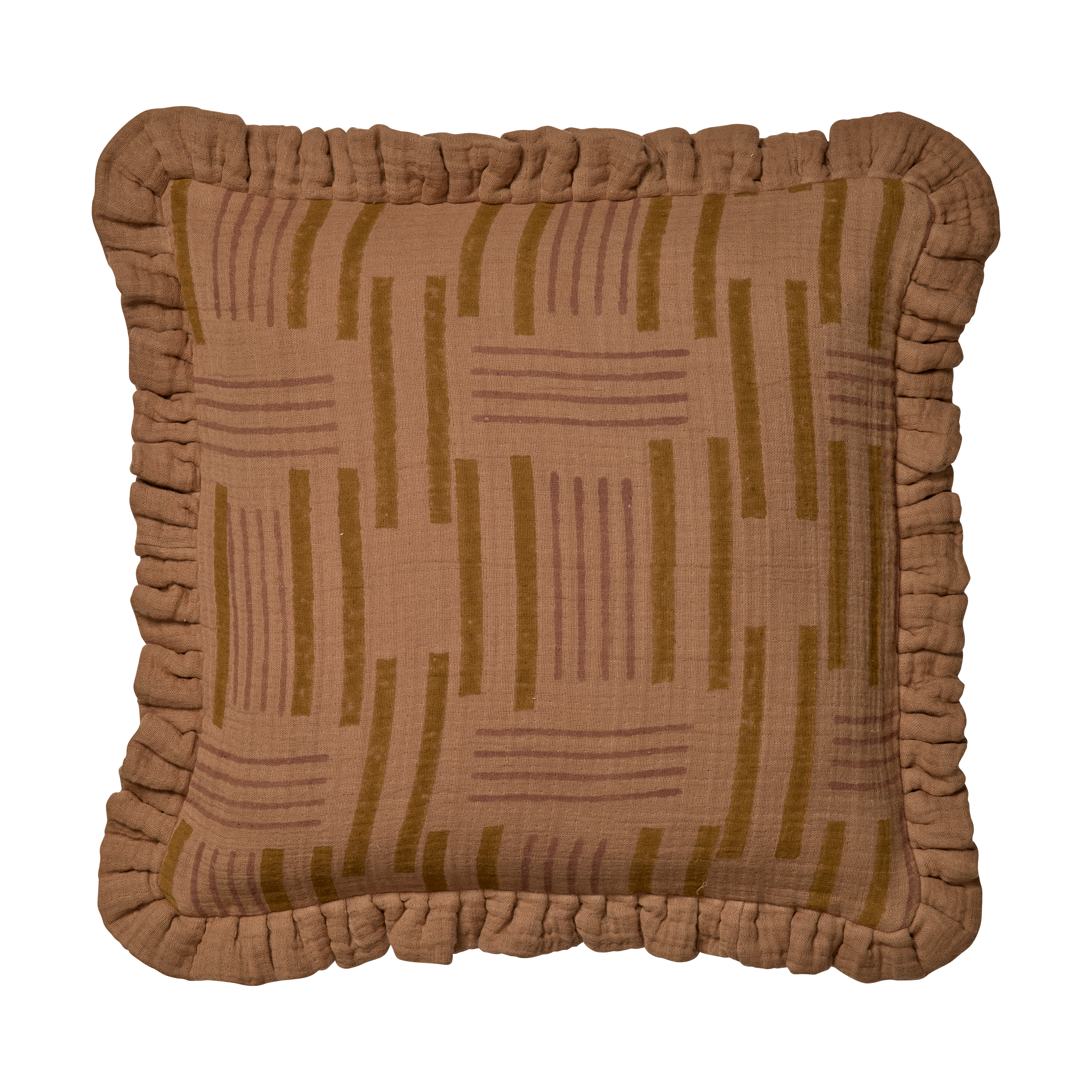 Lines kuddfodral 50x50 cm, Amber