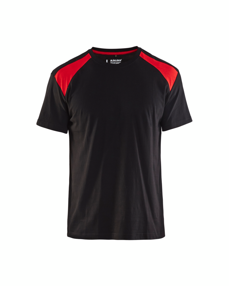T-SHIRT 3379 1042 SVART/RÖD L
