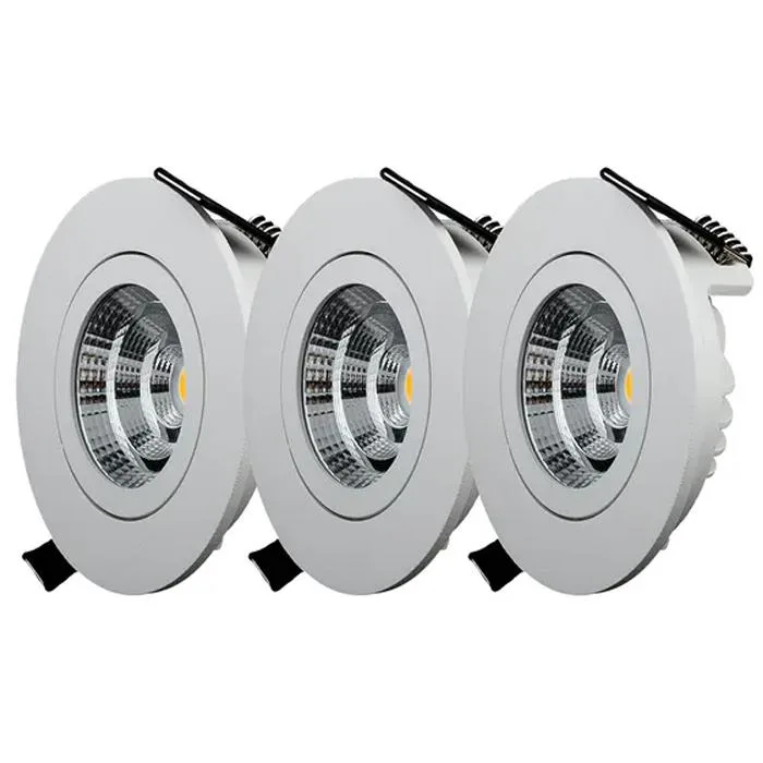 Designlight QB-301MW Downlight tilt, 3-pack 2700K