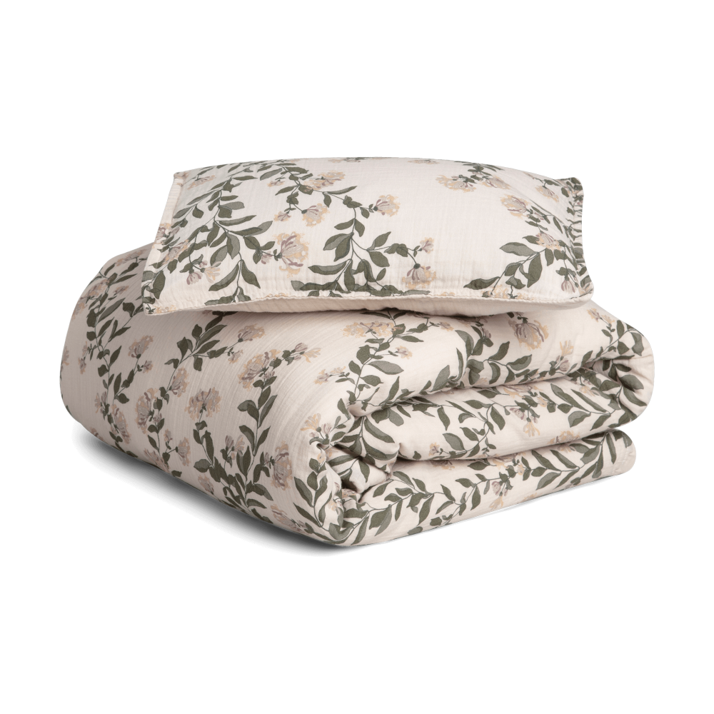 Honeysuckle Muslin bäddset junior, 100x140 cm/40x60 cm