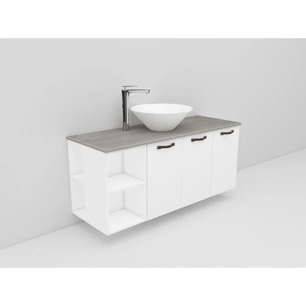 Badrumsmöbel Flexline Modell 139 120cm, Vit, Slät | Stuvbutiken - Bild 2