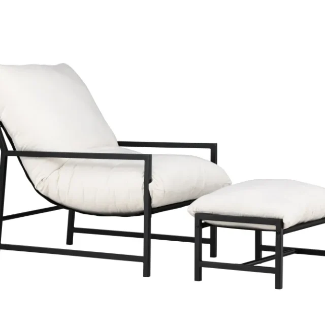 Venture Home Corso Loungefåtölj Svart/Beige Svart/Beige