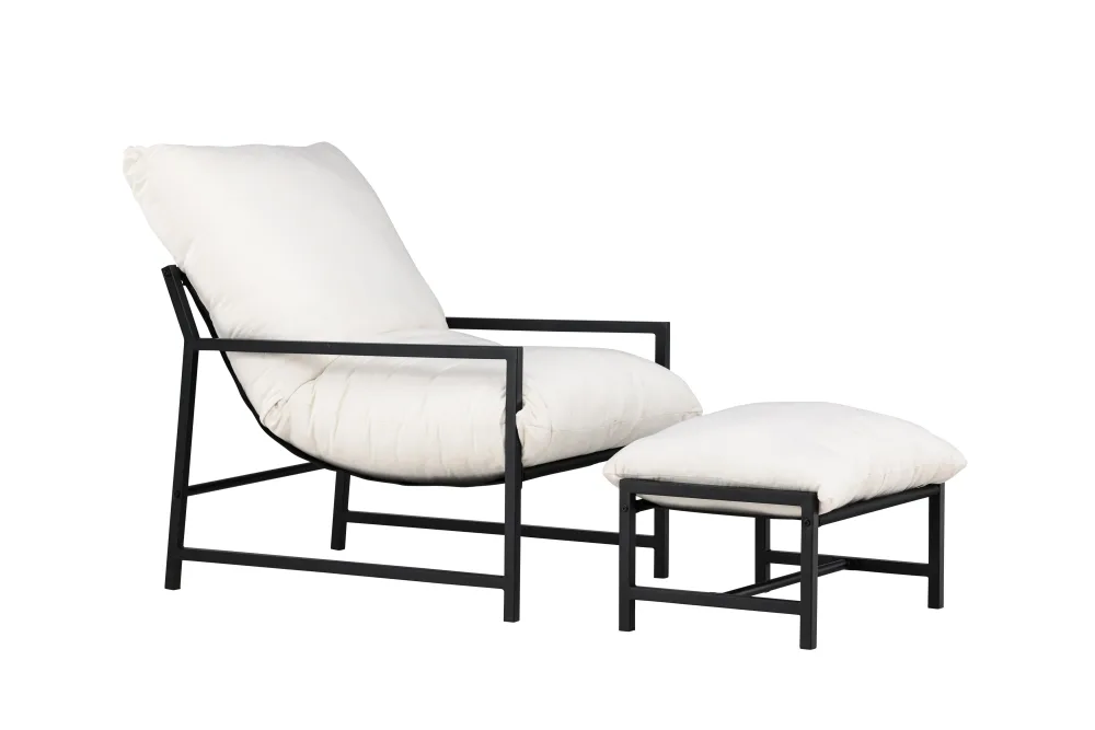 Venture Home Corso Loungefåtölj Svart/Beige Svart/Beige