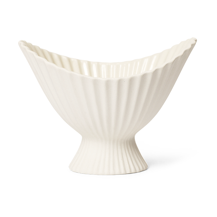 Fountain skål 19 cm, Off-white