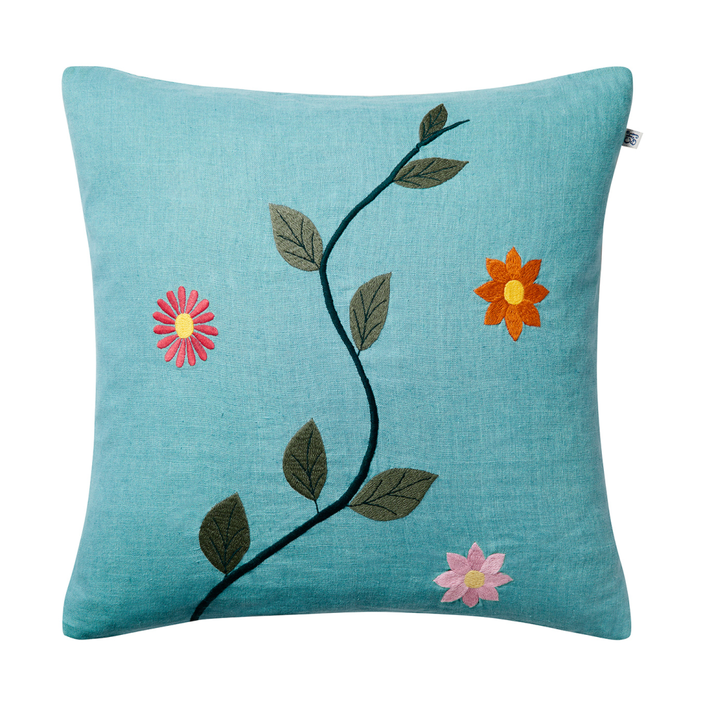 Bloom kuddfodral 50x50 cm, Heaven Blue