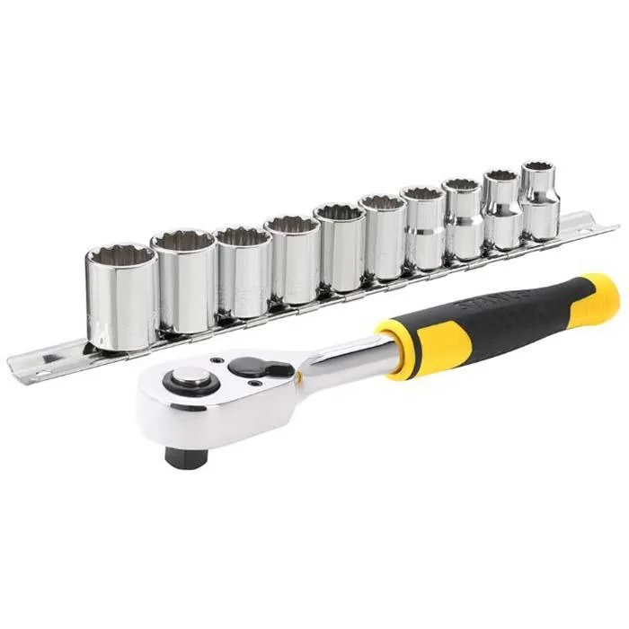 STANLEY STMT82670-0 Spärrskaft 3/8", med hylssats, 11 delar