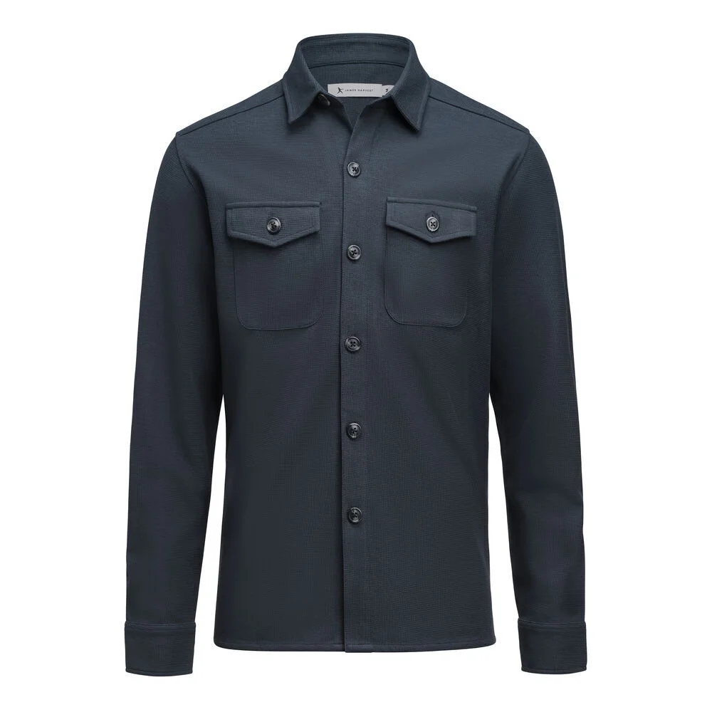 James Harvest Hicksville 2113044 Skjorta marin XXL