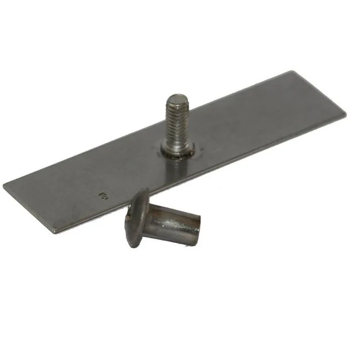 Design4Bath TBD-0102 Limplatta till dubbel rörklammer, 10-pack
