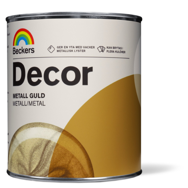 DECOR METALL GULD 3L FÖR VÄGG OCH MÖBEL