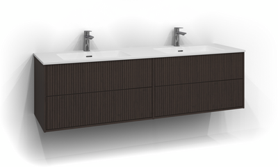 TVÄTTSTÄLLSSKÅP SVEDBERGS EPOS RAND BRUN ASK 2+2L 159X45,3X45CM