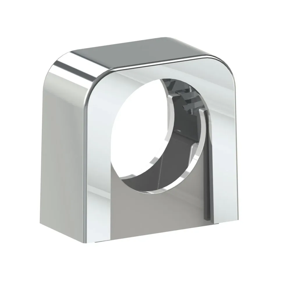 Faluplast 18295 Rörklämma enkel, med låsbart lock, krom 40 mm