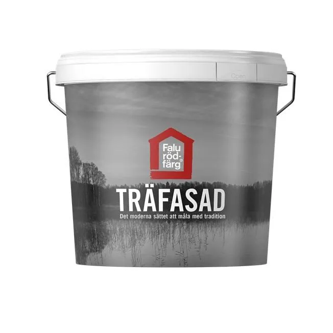 Falu Rödfärg Träfasad Fasadfärg helmatt Grå
