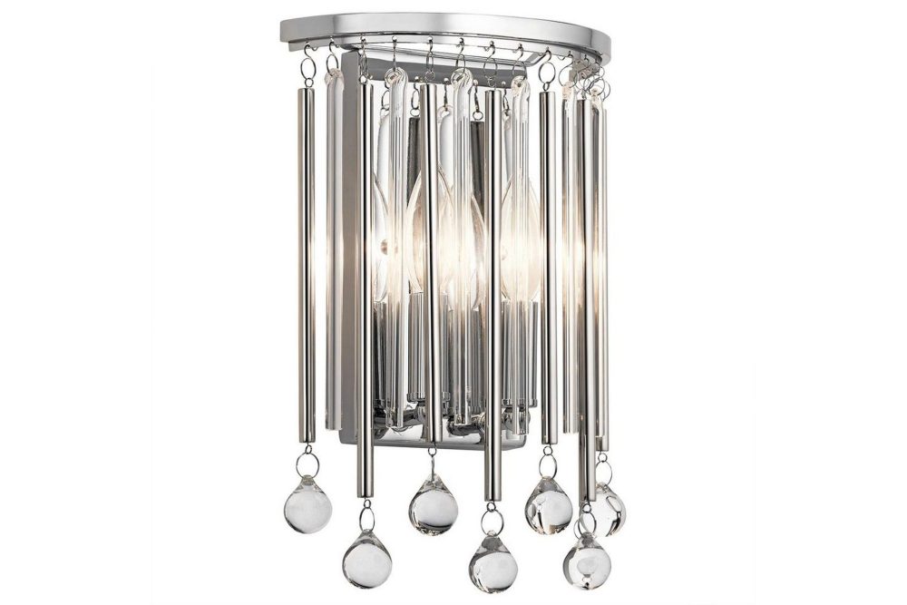 Vägglampa Kichler Piper Polerad Krom