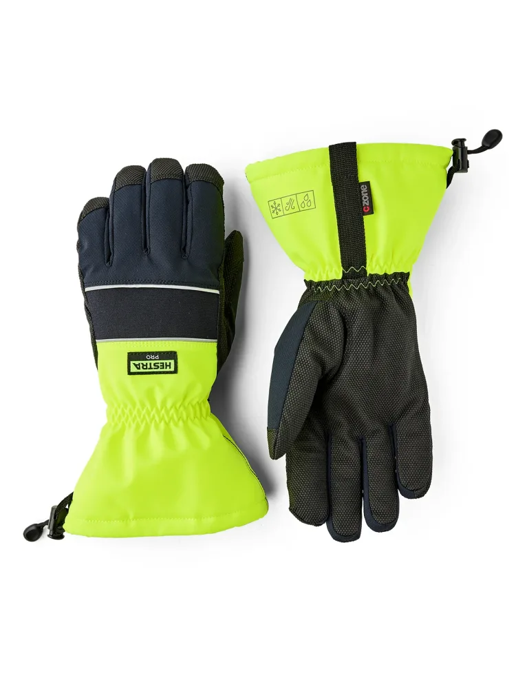 Hestra Pro Alba Czone Vinterhandske high-vis gul/svart 7