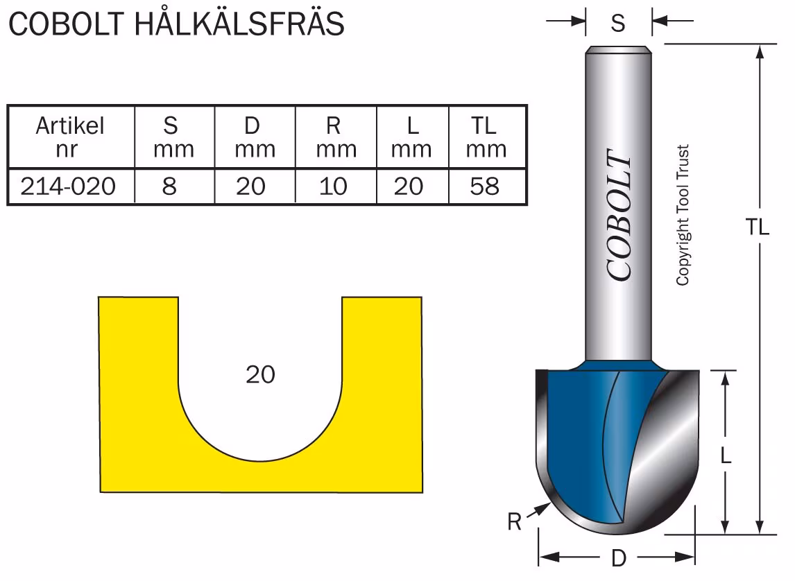 Kjøp Cobolt HM-hulkilfres D=20 mm «Gulvvarme»