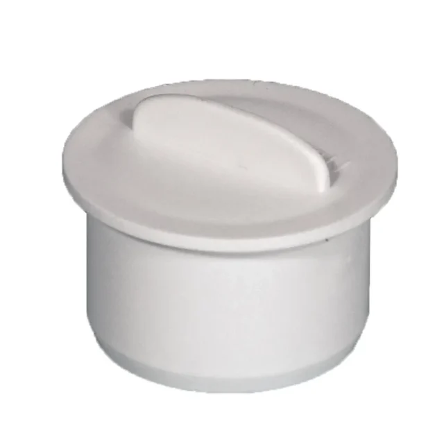 Purus 2910331 Ändpropp slätända, vit 40 mm