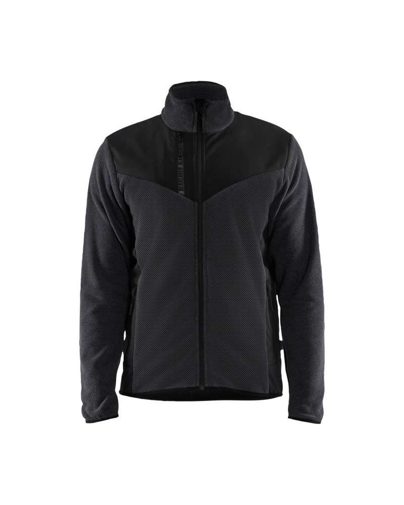 JACKA BLÅKLÄDER 5942 2536 STICKAD SOFT, SHELL ANTRACITGRÅ/SVART XXL